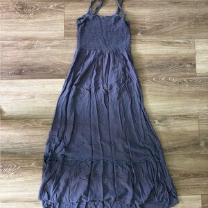 Chic Dusty Blue  Maxi Dress